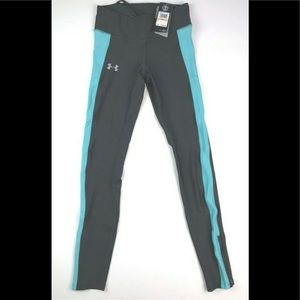 Under Armour UA HeatGear Contrast Leggings Gray Women's Size S